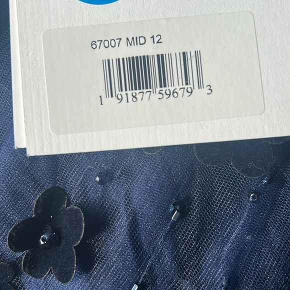 Mac Duggal Navy Blue Embellished Dress - Picture 6 of 7